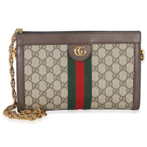 Gucci Beige GG Supreme Web Ophidia GG Small Shoulder Bag